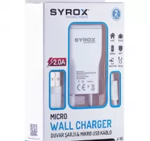Syrox 2.0A Samsung Micro Usb Şarj Cihazı SYX-J15