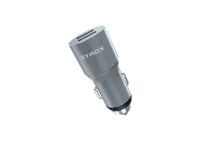 Syrox Metal 3.1A Çift USB Girişli Araç Şarj Cihazı SYX-C27