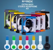 سماعات ستيريو كبير أوكس/ميكروفون سايروكس SYX-K11