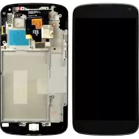 شاشة مع الإطار أسود إلجي LG Nexus 4 E960