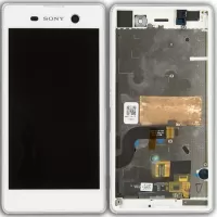 شاشة مع الإطار أبيض سوني اكسبيريا Sony Xperia M5