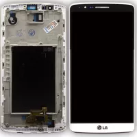 شاشة مع الإطار أبيض إلجي LG G3 D855