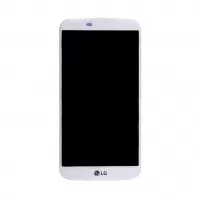 شاشة مع الإطار أبيض إلجي LG K10 K430 Sim1