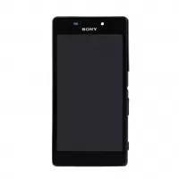 شاشة مع الإطار أسود سوني اكسبيريا Sony Xperia M2