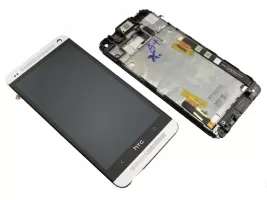 شاشة مع إطار أبيض HTC One M7