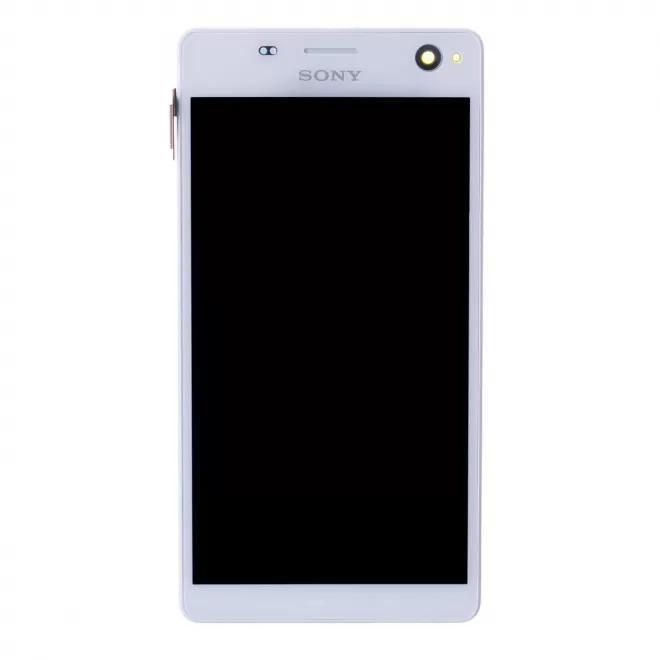 شاشة مع الإطار أبيض سوني اكسبيريا Sony Xperia C4 Ultra
