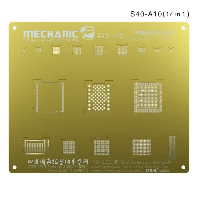 قالب ثلاثية الأبعاد لترميم الايسيات لايفون S40-A10 MECHANIC 3D Groove For iPhone 7/7P