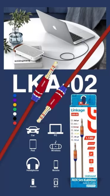 كبل أوكس جودة ممتازة لينك كج LKA-02 طول 1.5 متر